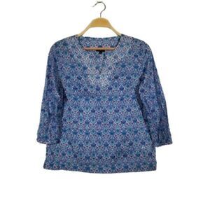 Talbots Lightweight Floral Paisley Printed Tunic